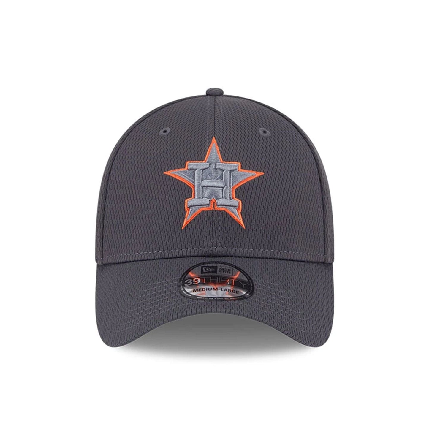 Pictured is this MLB Evergreen Houston Astros 39THIRTY Stretch Fit cap in dark grey. 2