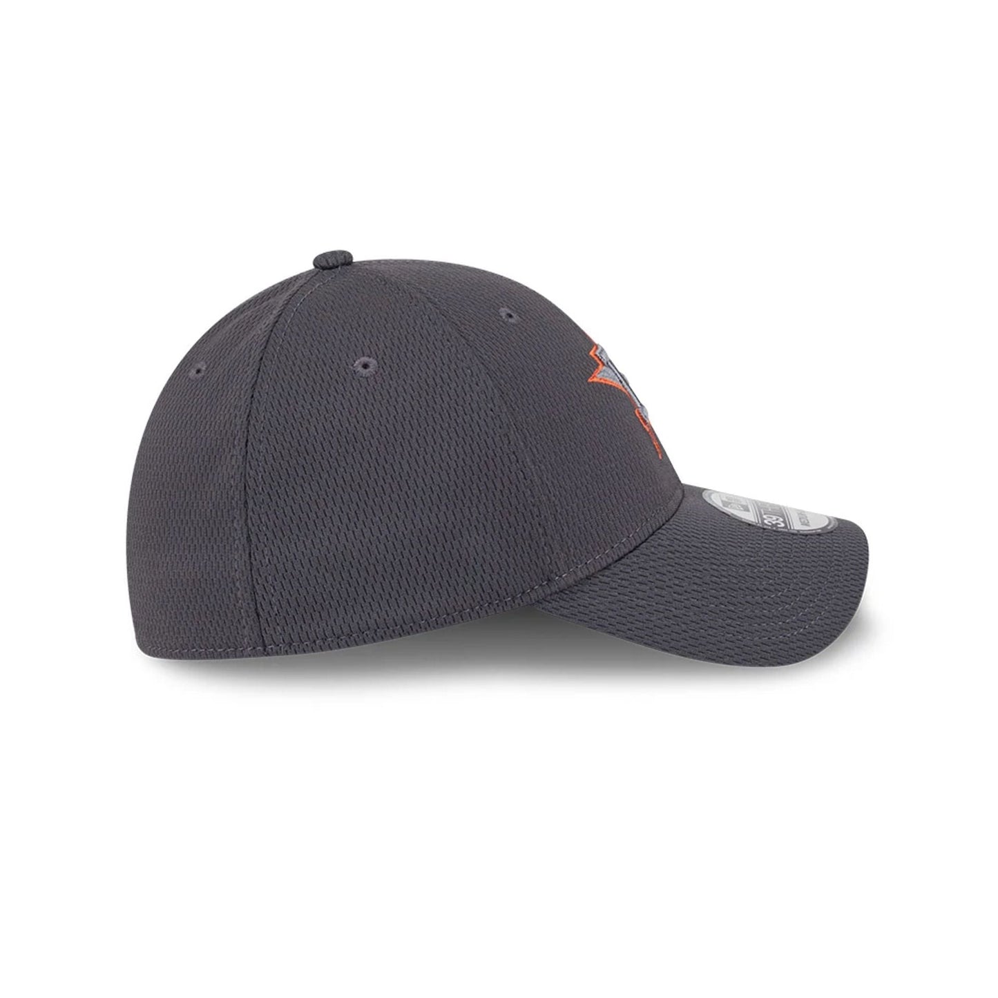 Pictured is this MLB Evergreen Houston Astros 39THIRTY Stretch Fit cap in dark grey. 6