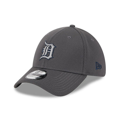 Pictured is this MLB Evergreen Detroit Tigers 39THIRTY Stretch Fit cap in dark grey. 1