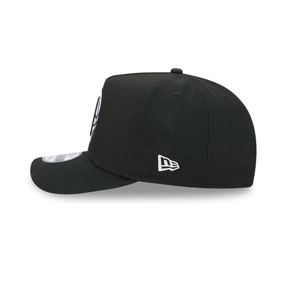 Pictured is this NBA Evergreen Brooklyn Nets 9FIFTY A-Frame Snapback cap in black. 6