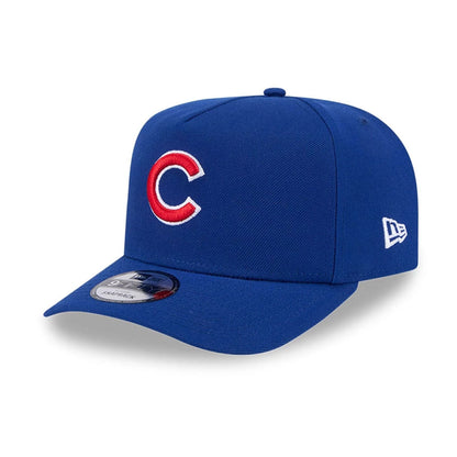 Pictured is this MLB Evergreen Chicago Cubs 9FIFTY A-Frame Snapback cap in blue. 3