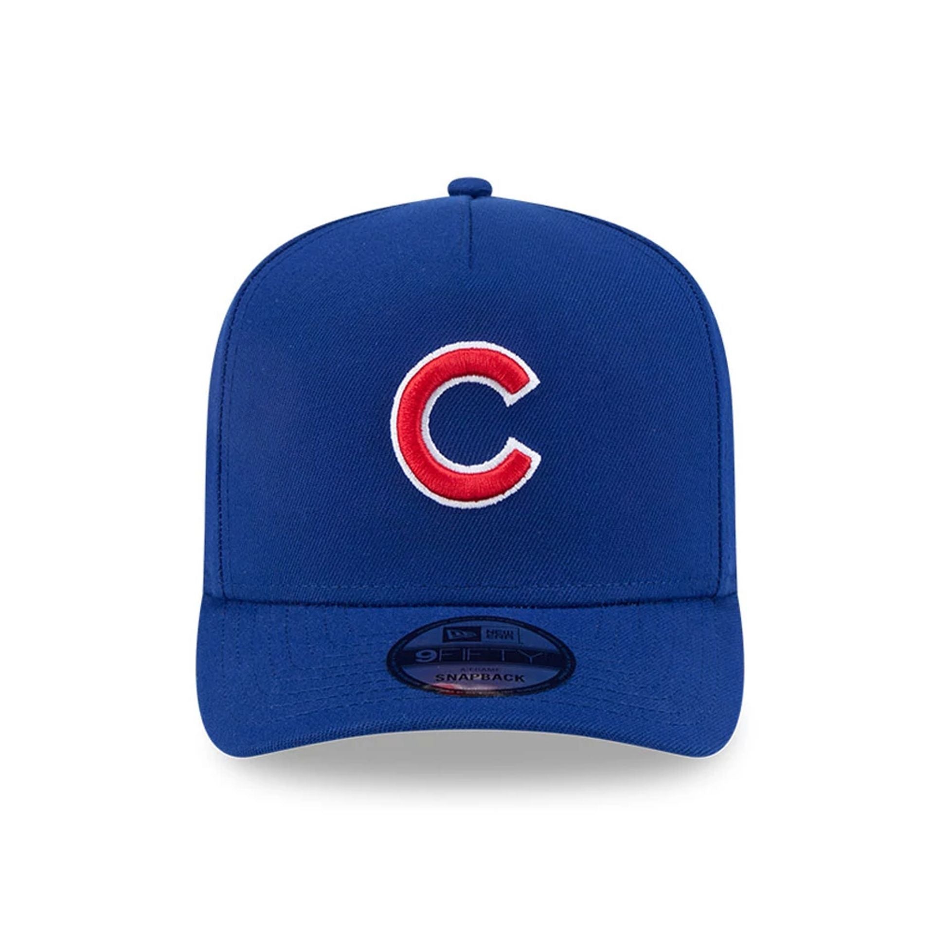 Pictured is this MLB Evergreen Chicago Cubs 9FIFTY A-Frame Snapback cap in blue. 4