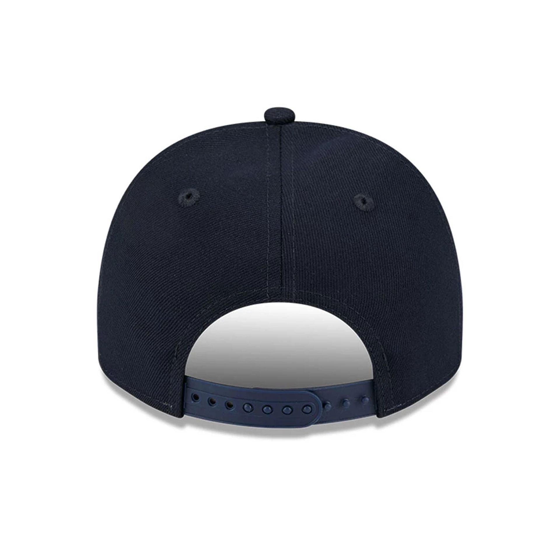 Pictured is this MLB Evergreen Detroit Tigers 9FIFTY A-Frame Snapback cap in navy. 7