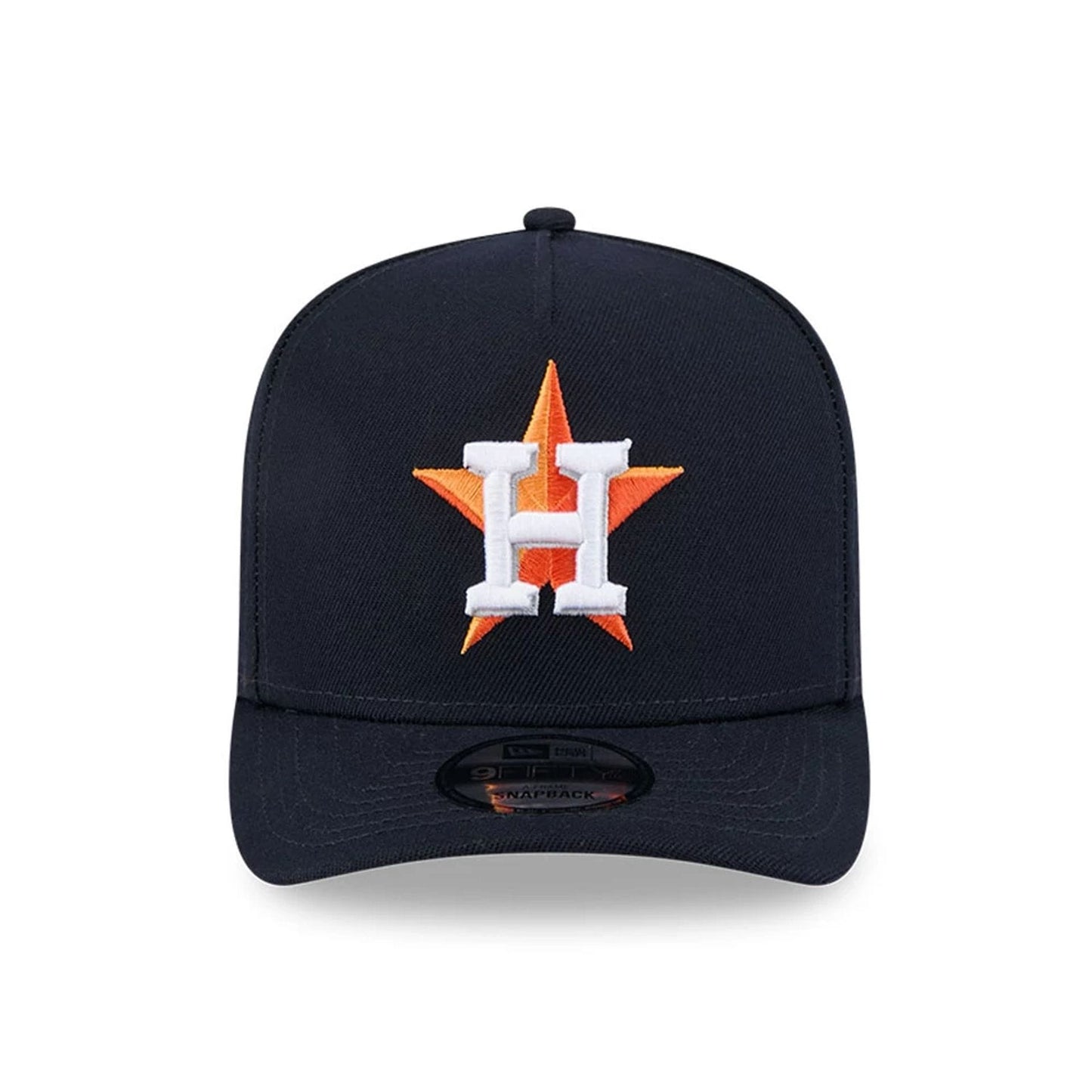 Pictured is this MLB Evergreen Houston Astros 9FIFTY A-Frame Snapback cap in navy. 3