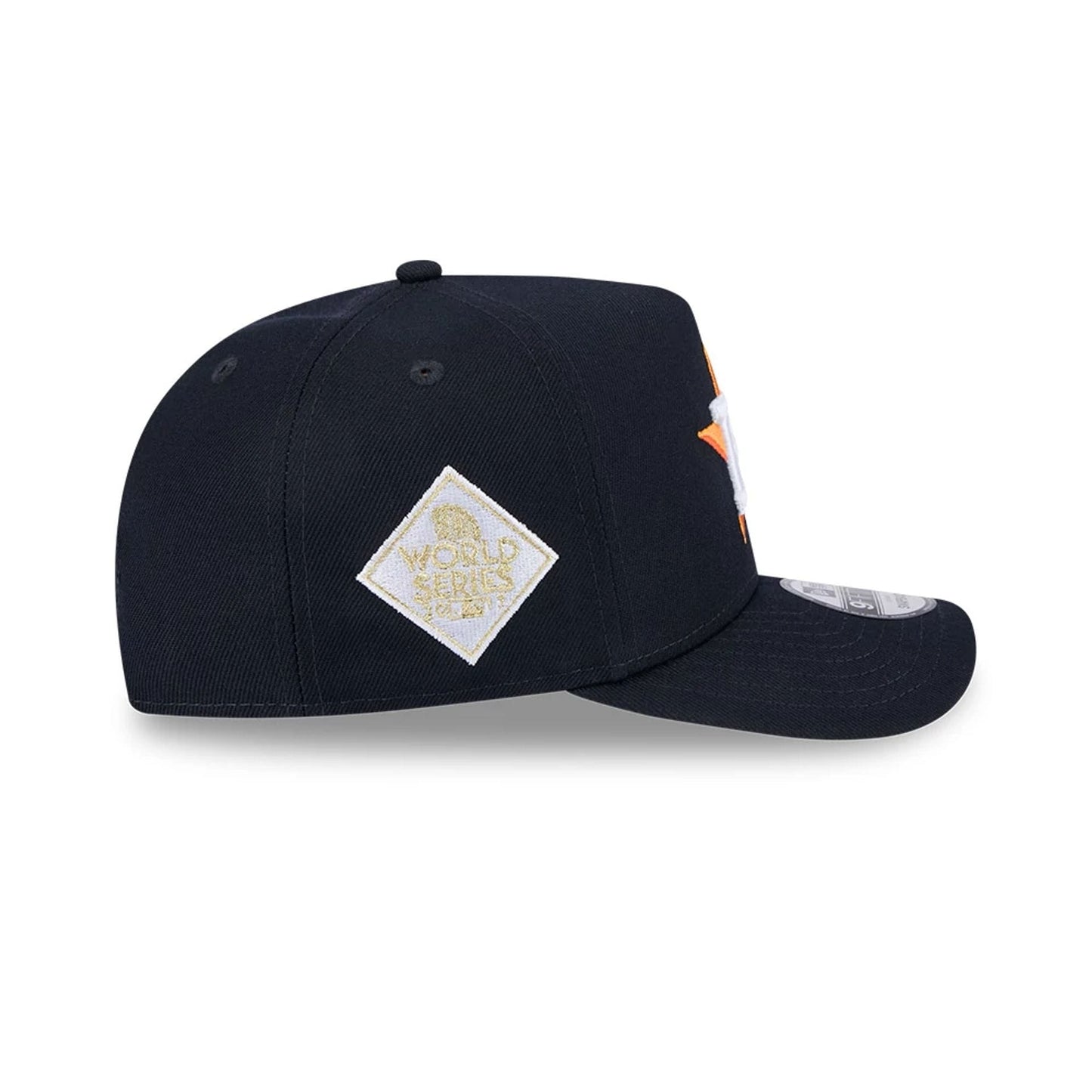 Pictured is this MLB Evergreen Houston Astros 9FIFTY A-Frame Snapback cap in navy. 5