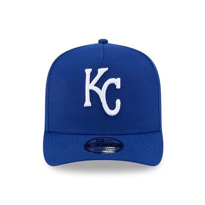 Pictured is this MLB Evergreen Kansas City Royals 9FIFTY A-Frame Snapback cap in blue. 3