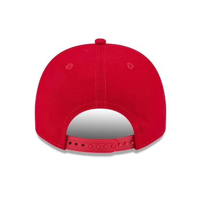 Pictured is this MLB Evergreen LA Angels 9FIFTY A-Frame Snapback cap in red. 7