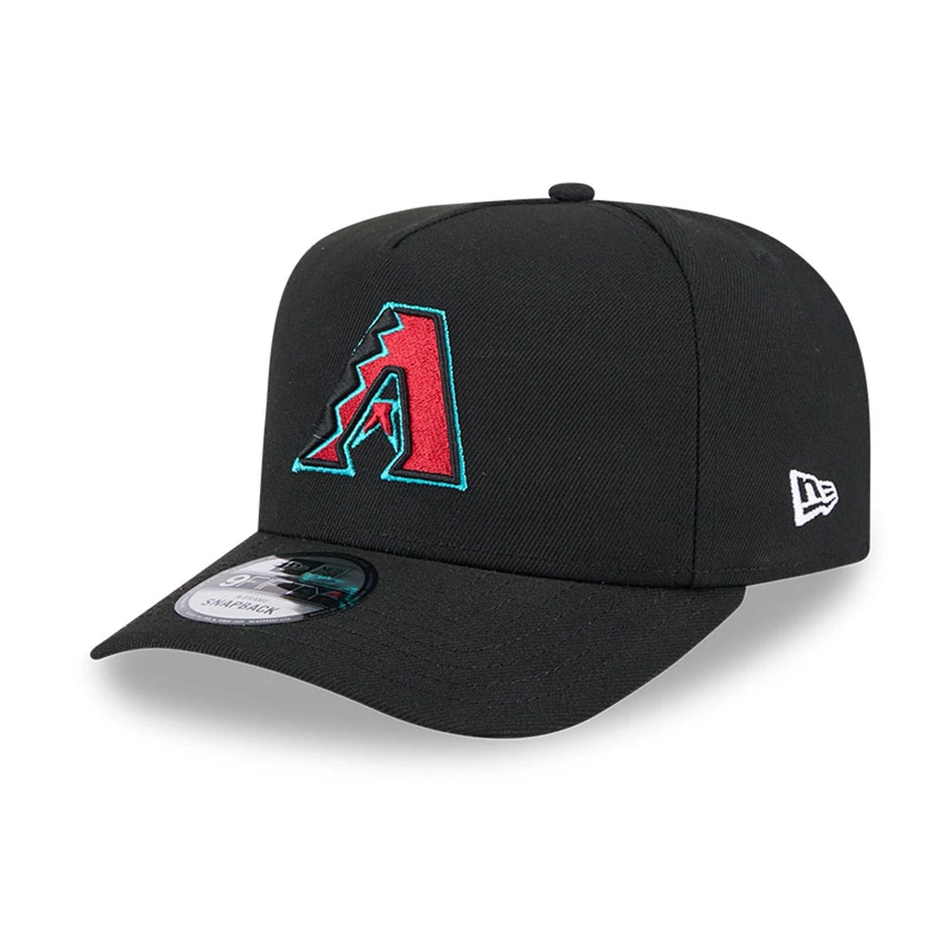Pictured is this MLB Evergreen Arizona Diamondbacks 9FIFTY A-Frame Snapback cap in black. 4