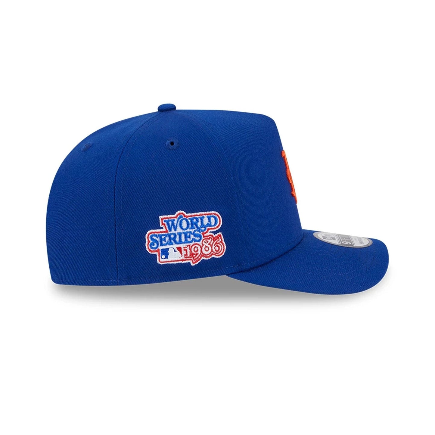 Pictured is this MLB Evergreen New York Mets 9FIFTY A-Frame Snapback cap in blue. 5
