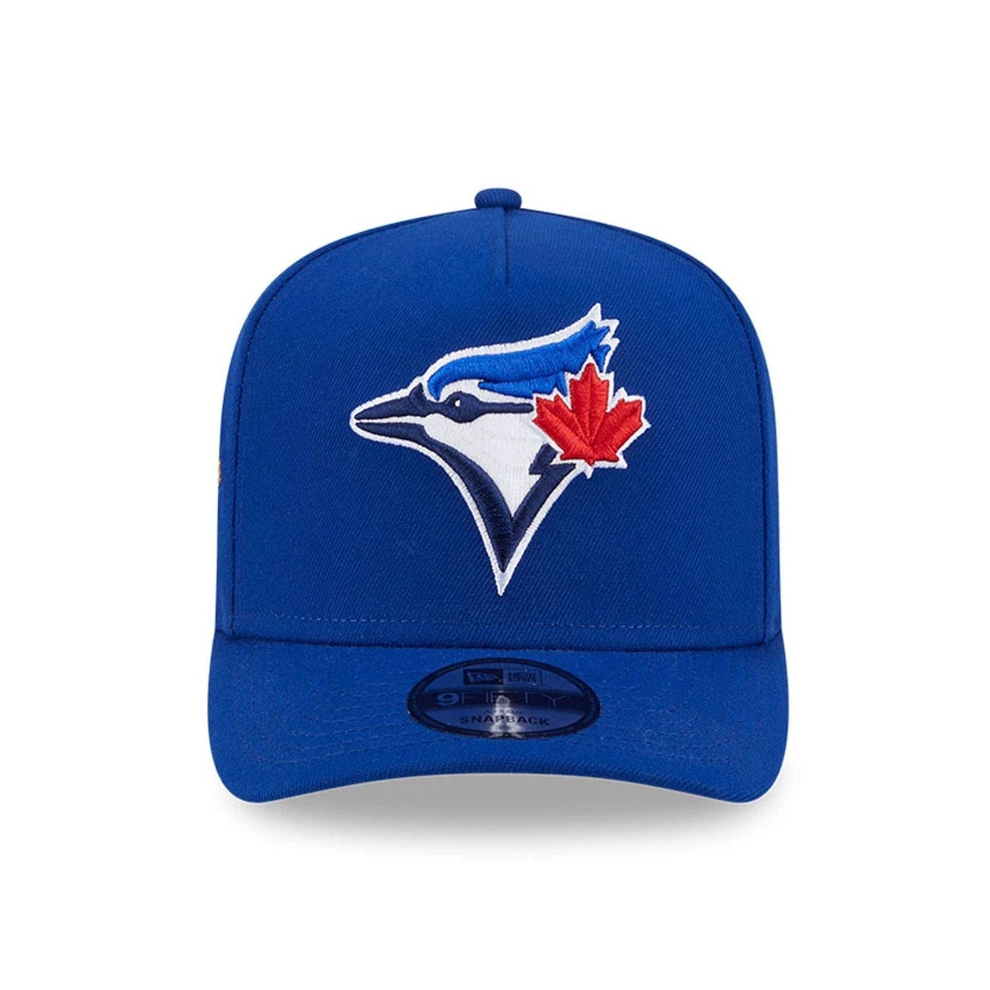 Pictured is this MLB Evergreen Toronto Blue Jays 9FIFTY A-Frame Snapback cap in blue. 3