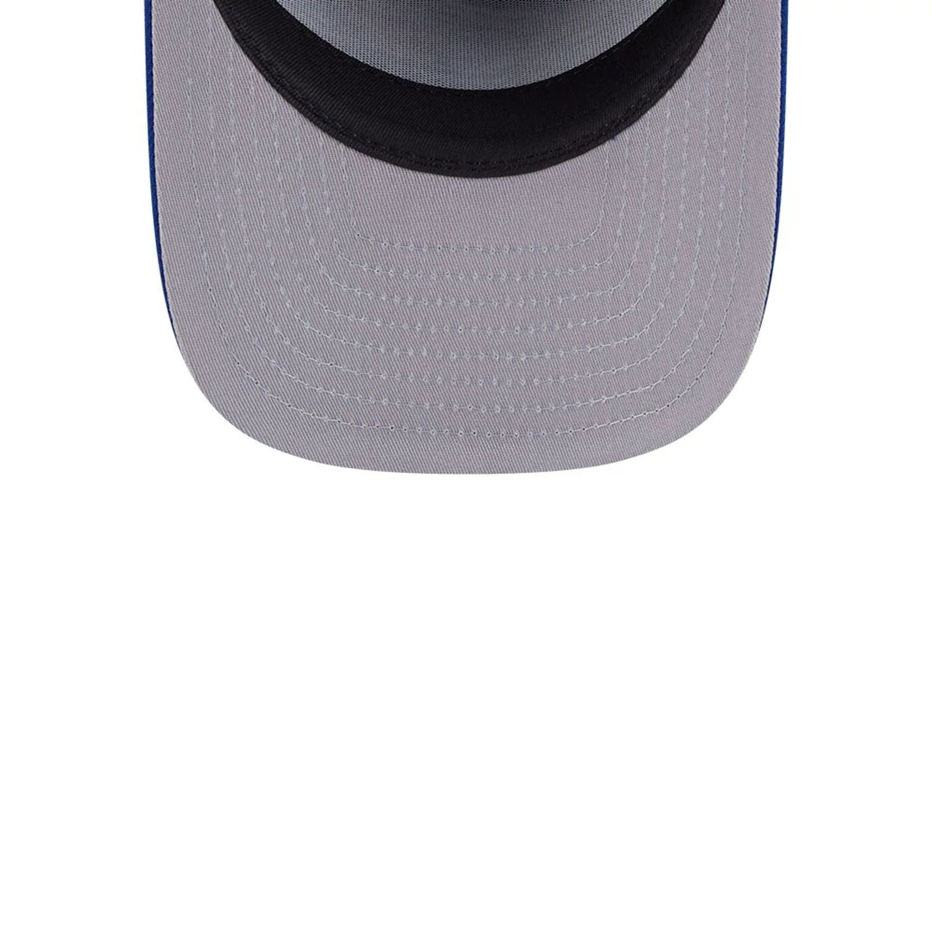 Pictured is this MLB Evergreen Toronto Blue Jays 9FIFTY A-Frame Snapback cap in blue. 2