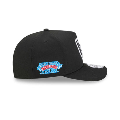 Pictured is this NFL Evergreen Las Vegas Raiders 9FIFTY A-Frame Snapback cap in black. 5