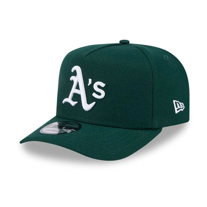 Pictured is this MLB Evergreen Athletics 9FIFTY A-Frame Snapback cap in dark green. 4