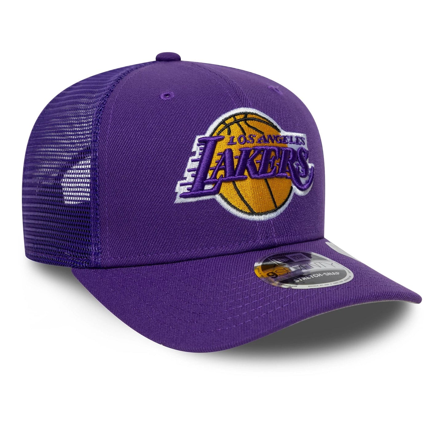 Pictured is this NBA Evergreen LA Lakers 9SEVENTY Stretch Snap cap in purple. 4