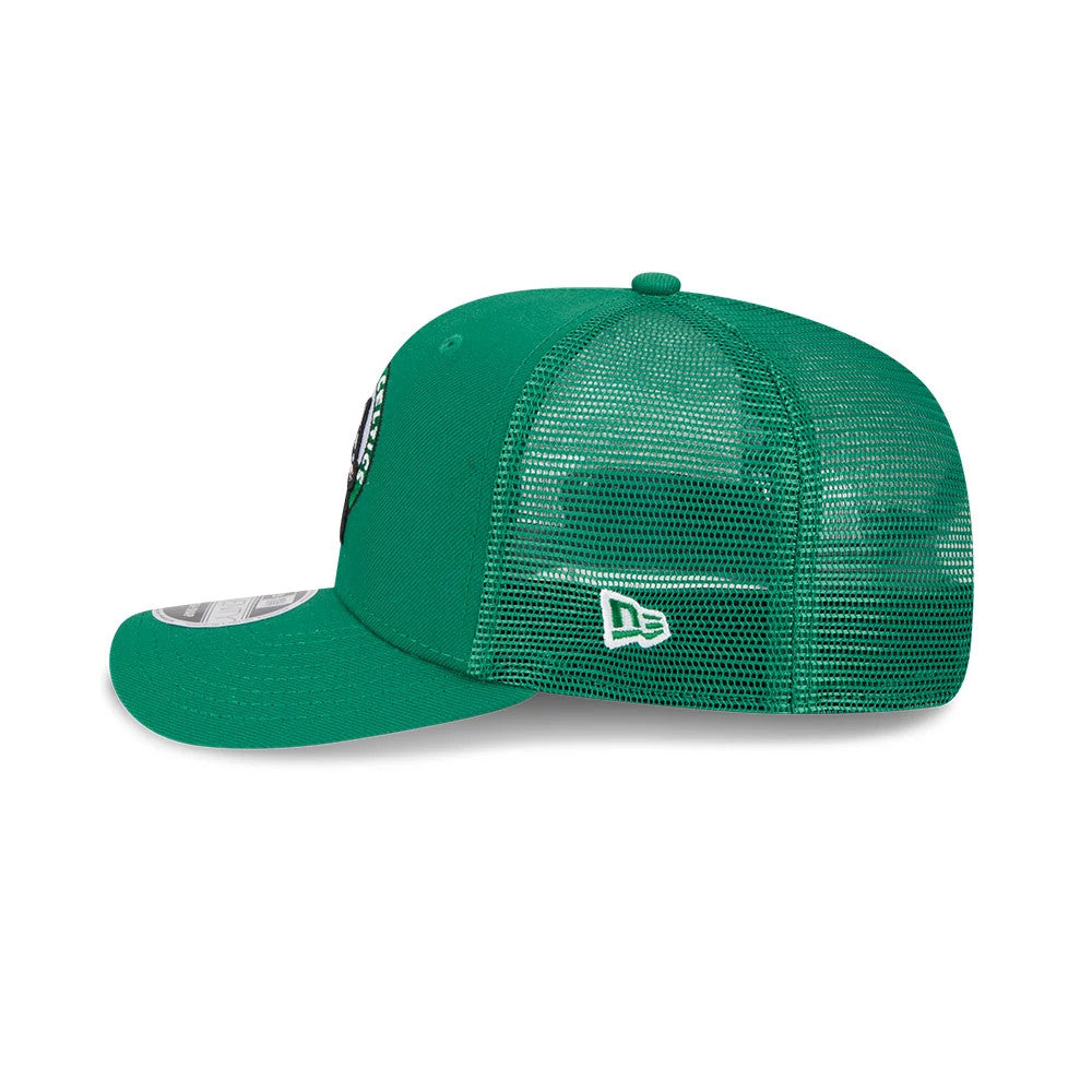 Pictured is this NBA Evergreen Boston Celtics 9SEVENTY Stretch Snap cap in green. 5