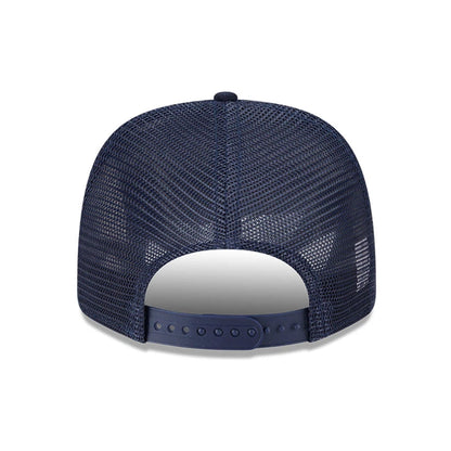 Pictured is this NFL Evergreen Chicago Bears 9SEVENTY Stretch Snap cap in navy. 7