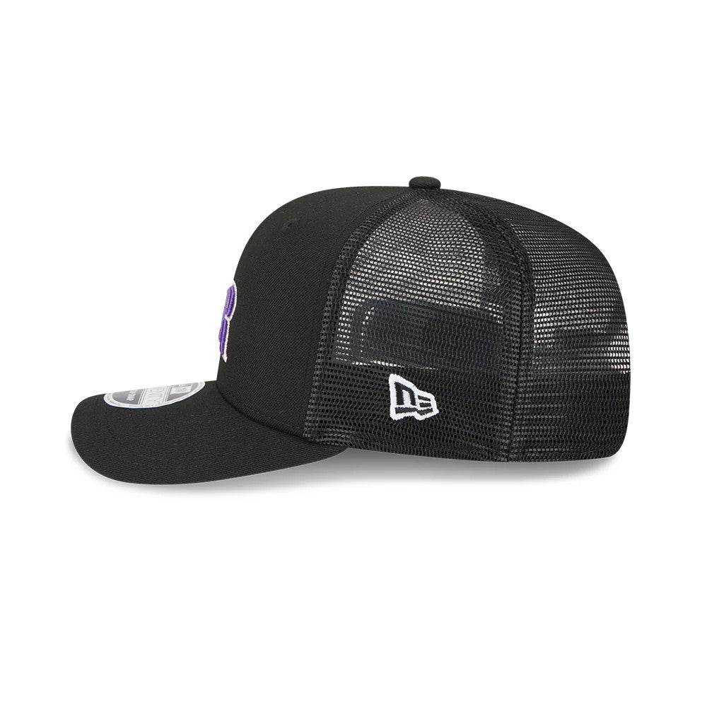 Pictured is this MLB Evergreen Colorado Rockies 9SEVENTY Stretch Snap cap in black. 5