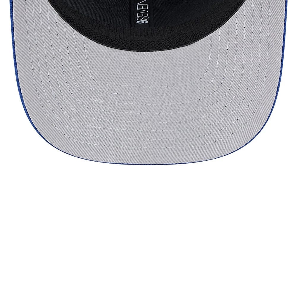 Pictured is this MLB Evergreen Kansas City Royals 9SEVENTY Stretch Snap cap in blue. 2