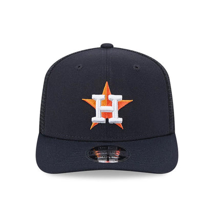 Pictured is this MLB Evergreen Houston Astros 9SEVENTY Stretch Snap cap in navy. 3