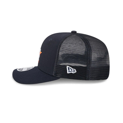 Pictured is this MLB Evergreen Houston Astros 9SEVENTY Stretch Snap cap in navy. 5