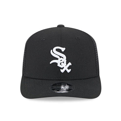 Pictured is this MLB Evergreen Chicago White Sox 9SEVENTY Stretch Snap cap in black. 3