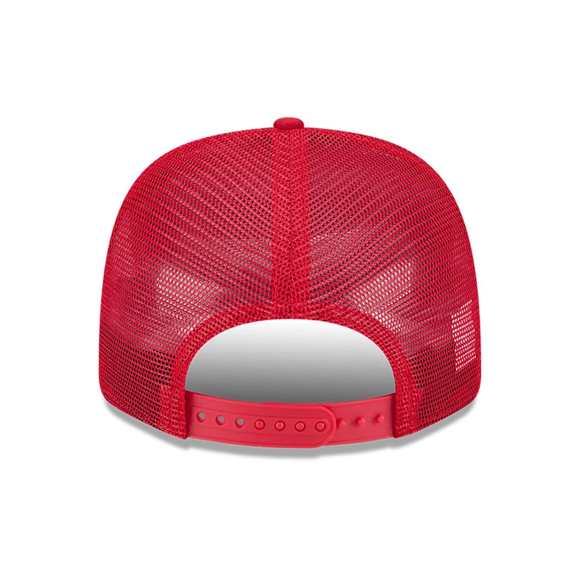 Pictured is this MLB Evergreen Cincinnati Reds 9SEVENTY Stretch Snap cap in red. 7