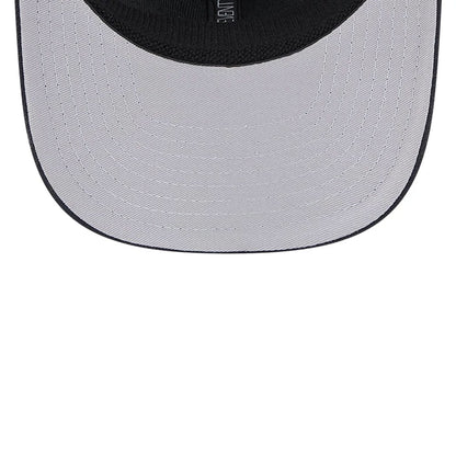 Pictured is this MLB Evergreen Atlanta Braves 9SEVENTY Stretch Snap cap in navy. 2