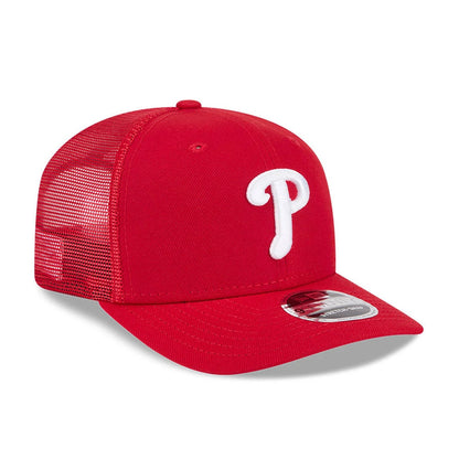 Pictured is this MLB Evergreen Philadelphia Phillies 9SEVENTY Stretch Snap cap in red. 4