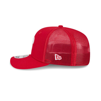 Pictured is this MLB Evergreen Philadelphia Phillies 9SEVENTY Stretch Snap cap in red. 5