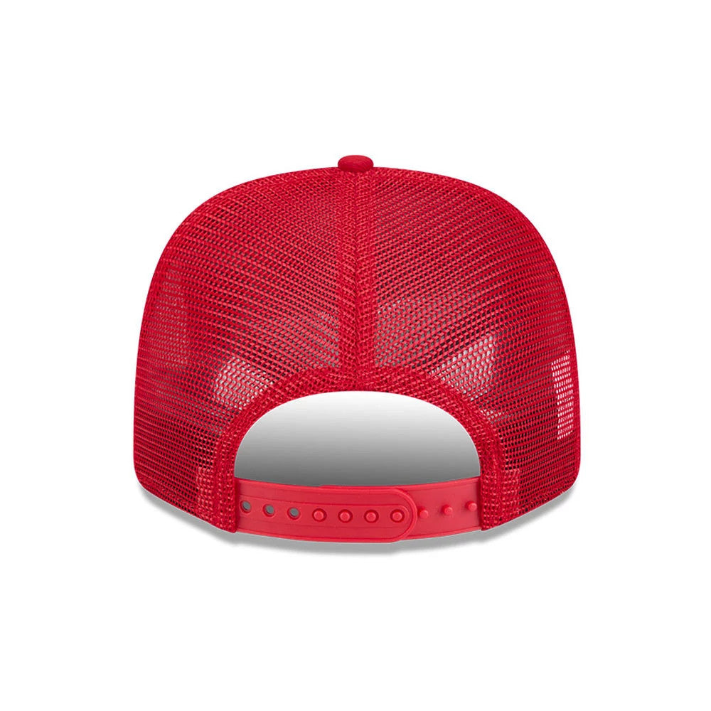 Pictured is this MLB Evergreen Philadelphia Phillies 9SEVENTY Stretch Snap cap in red. 7