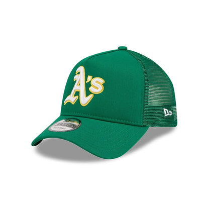 Pictured is this MLB Evergreen Athletics 9FORTY A-Frame cap in green. 1