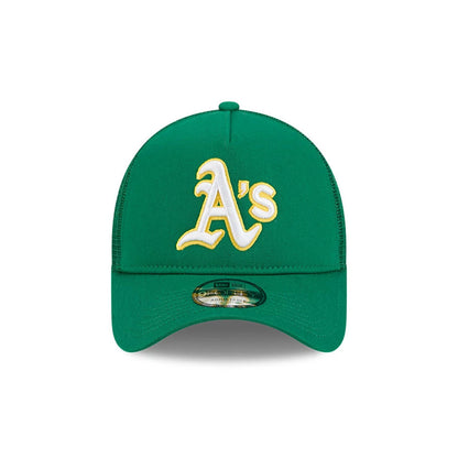 Pictured is this MLB Evergreen Athletics 9FORTY A-Frame cap in green. 2