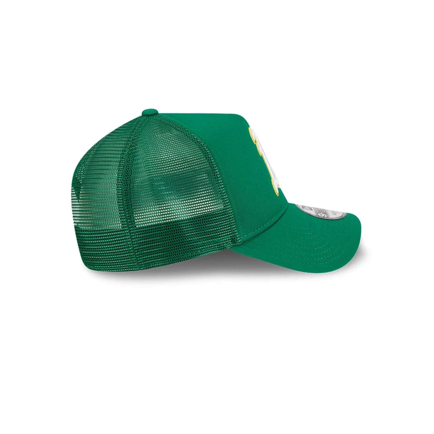 Pictured is this MLB Evergreen Athletics 9FORTY A-Frame cap in green. 5