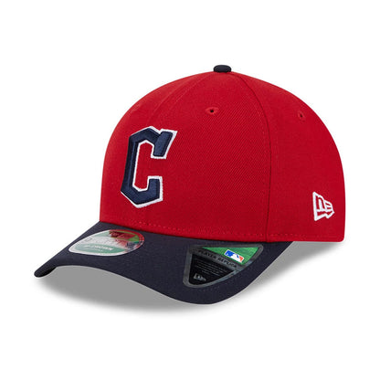 This is a Cleveland Guardians MLB Player Replica Red 9FORTY M-Crown Adjustable Cap 1