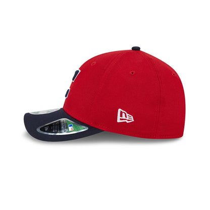 This is a Cleveland Guardians MLB Player Replica Red 9FORTY M-Crown Adjustable Cap 4