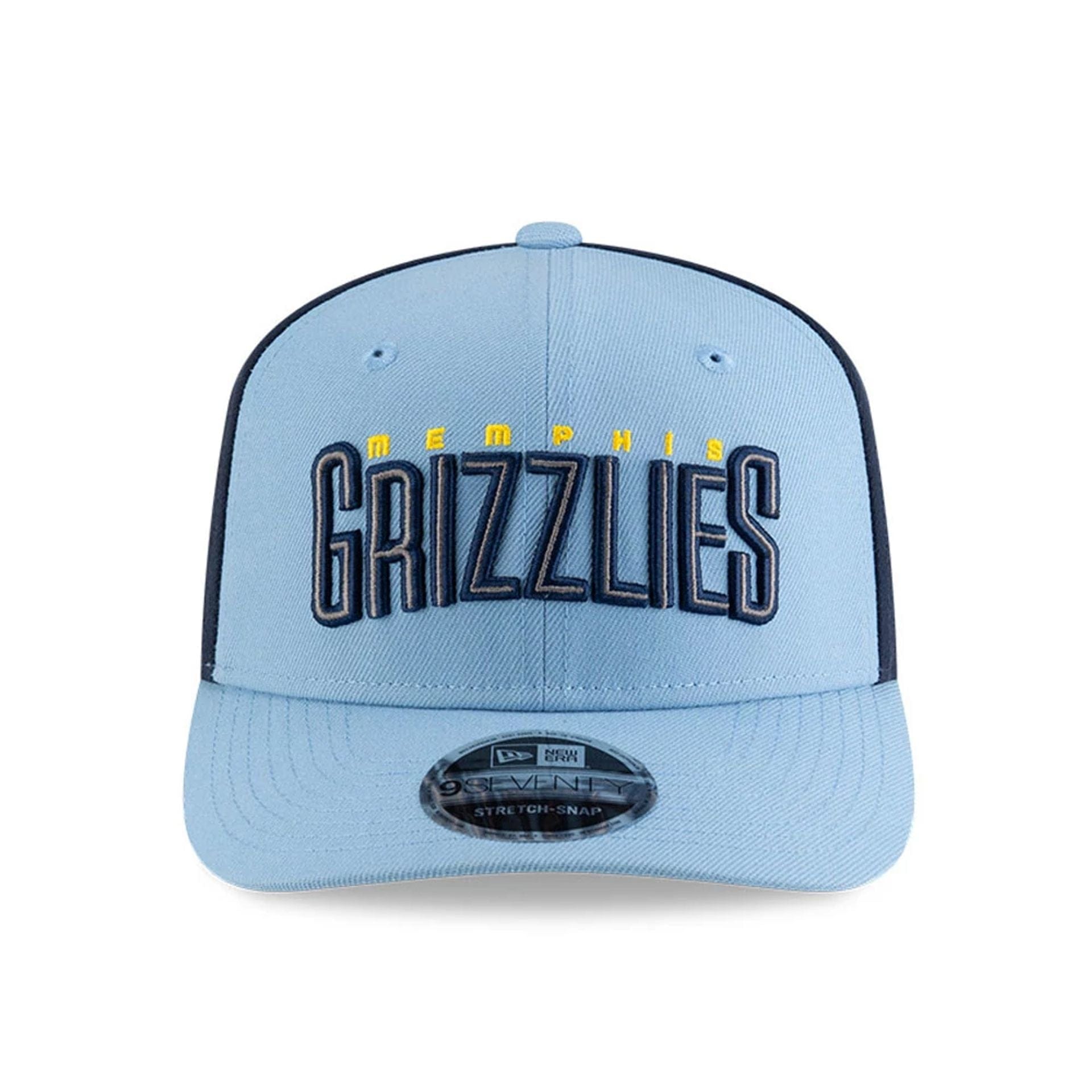 This is a Memphis Grizzlies NBA Statement Pastel Blue 9SEVENTY Stretch Snap Adjustable Cap 3