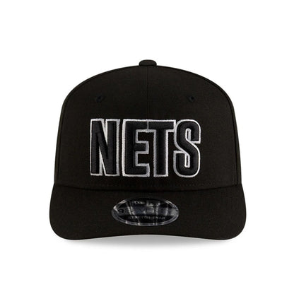 This is a Brooklyn Nets NBA Statement Black 9SEVENTY Stretch Snap Adjustable Cap 3