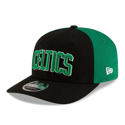 This is a Boston Celtics NBA Statement Black 9SEVENTY Stretch Snap Adjustable Cap 4