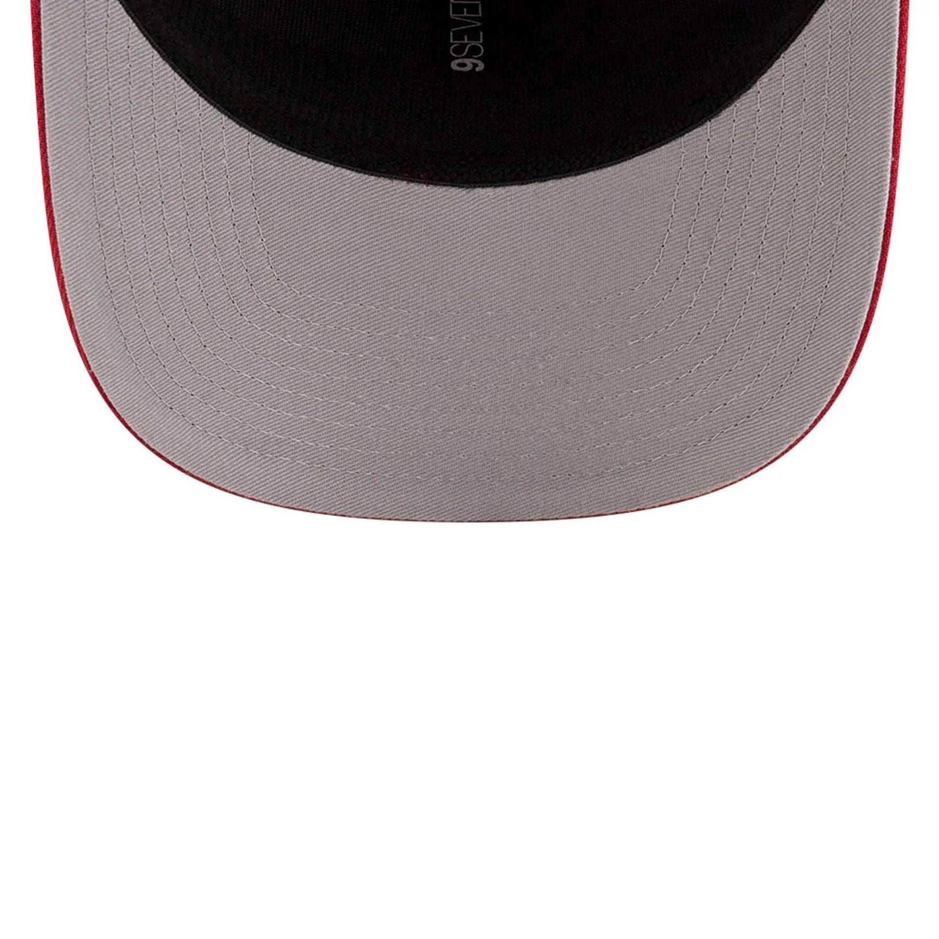 This is a Miami Heat NBA Statement Dark Red 9SEVENTY Stretch Snap Adjustable Cap 2