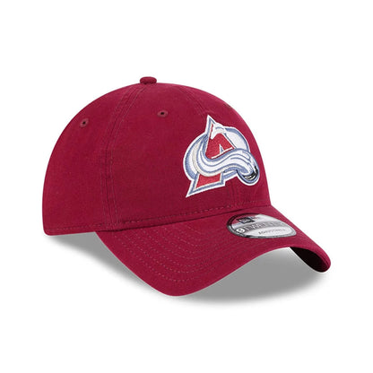 This is a Colourado Avalanche NHL Official Team Colours Dark Red 9TWENTY Adjustable Cap 4
