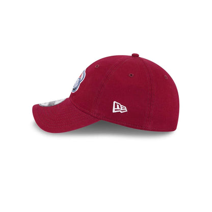 This is a Colourado Avalanche NHL Official Team Colours Dark Red 9TWENTY Adjustable Cap 5