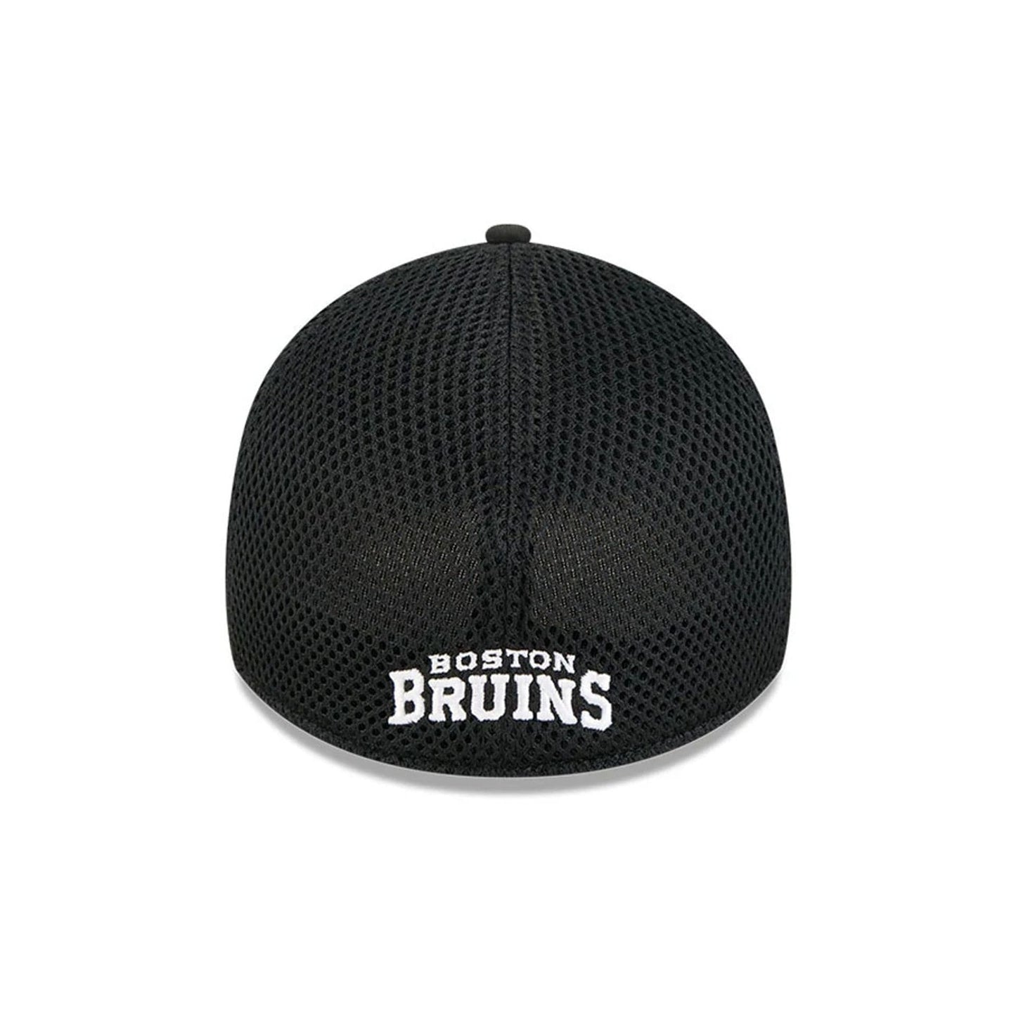 Pictured is this NHL Evergreen Neo Boston Bruins 39THIRTY Stretch Fit cap in black. 2