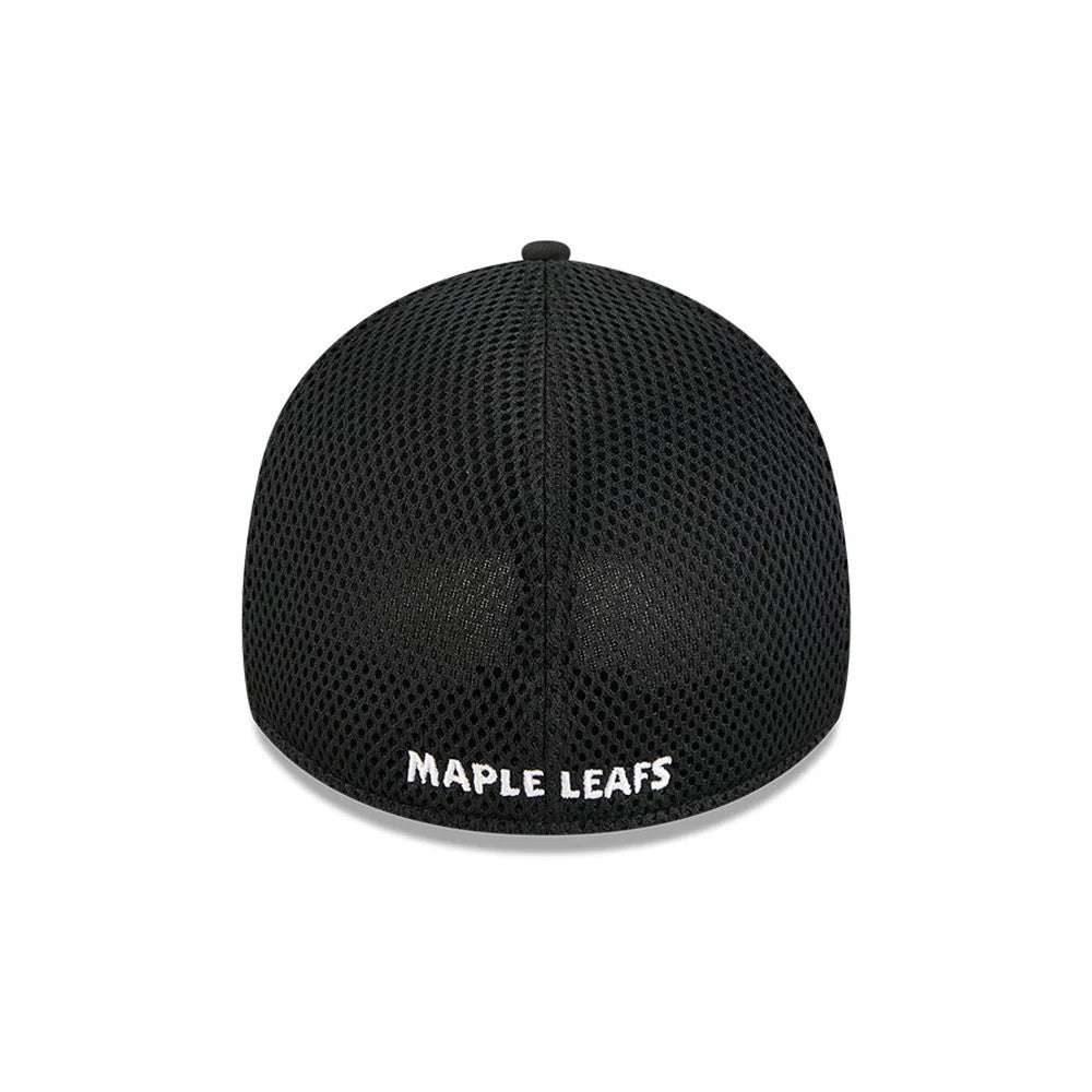 Pictured is this NHL Evergreen Neo Toronto Maple Leafs 39THIRTY Stretch Fit cap in black. 2