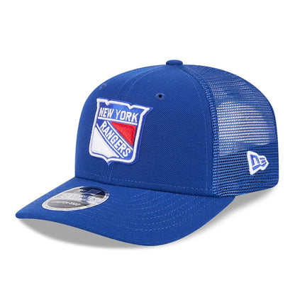 Pictured is this NHL Evergreen New York Rangers 9SEVENTY Stretch Snap cap in blue. 1