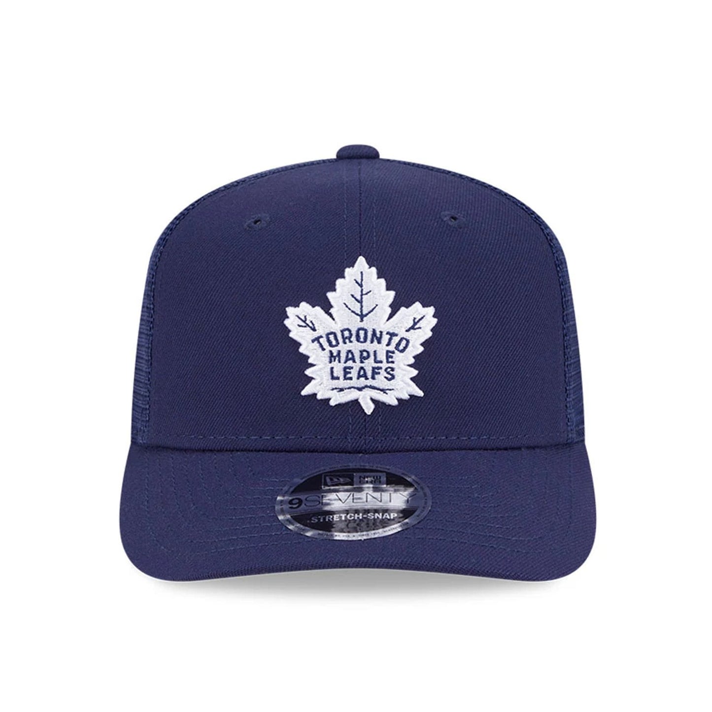 Pictured is this NHL Evergreen Toronto Maple Leafs 9SEVENTY Stretch Snap cap in navy. 3