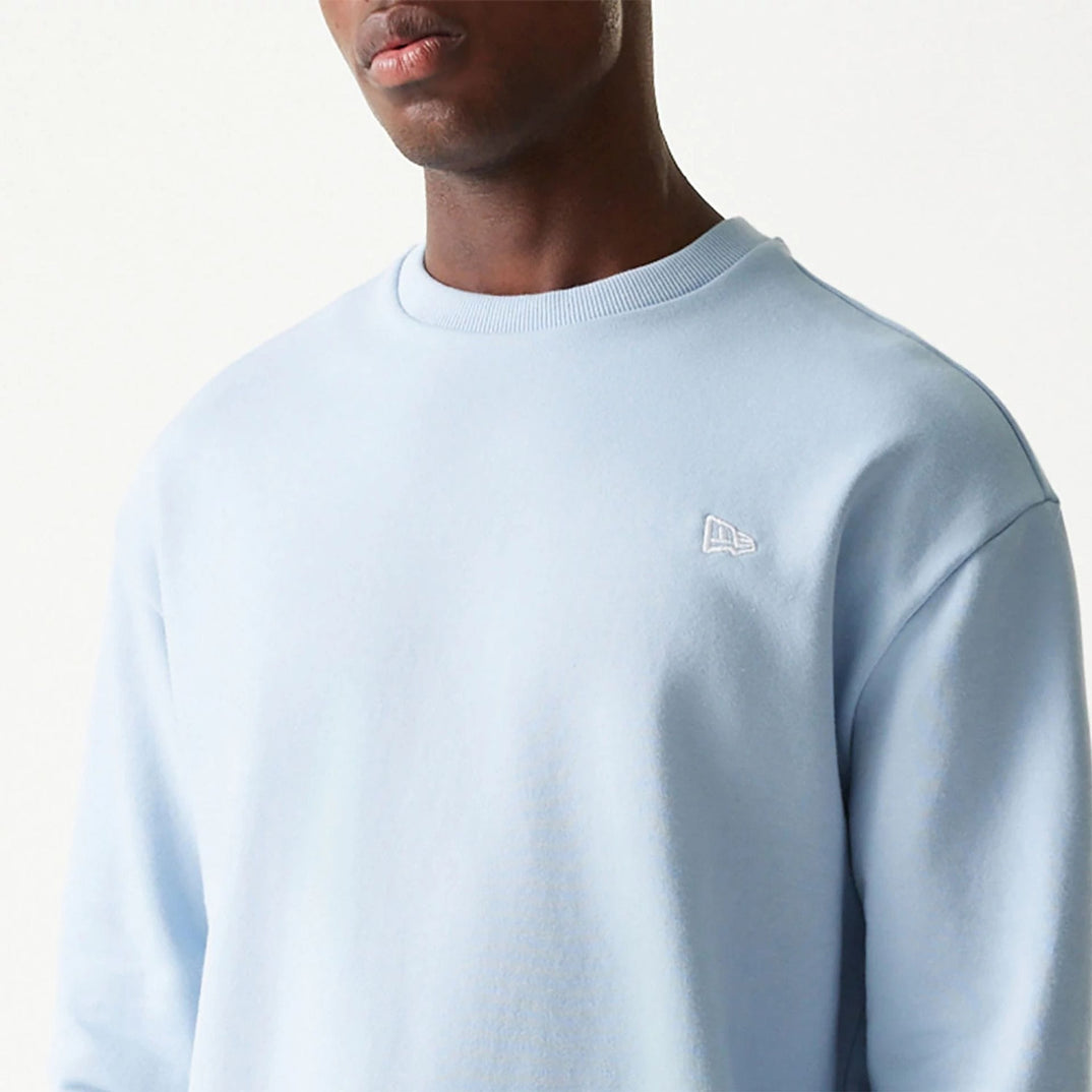 New Era Essential Pastel Blue Crewneck Sweater New Era Cap UK