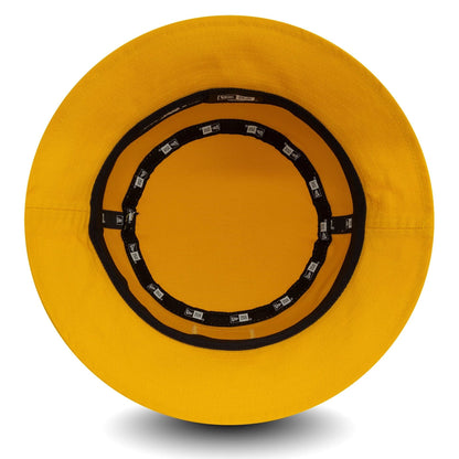 This is a Visa Cash App Racing Bulls Seasonal Yellow Bucket Hat 3