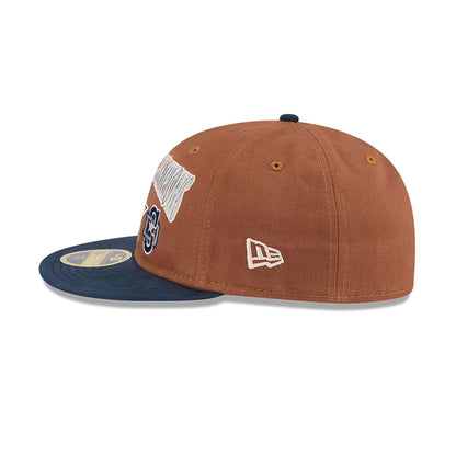 This is a Dallas Cowboys NFL Champions Dark Beige Retro Crown 59FIFTY Fitted Cap 7
