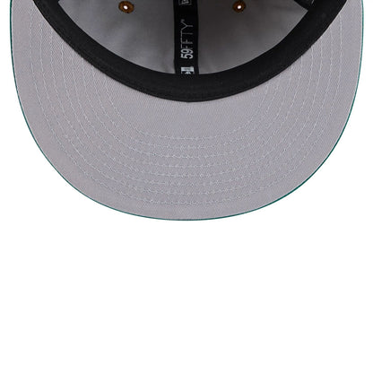 This is a New York Jets NFL Champions Dark Beige Retro Crown 59FIFTY Fitted Cap 2