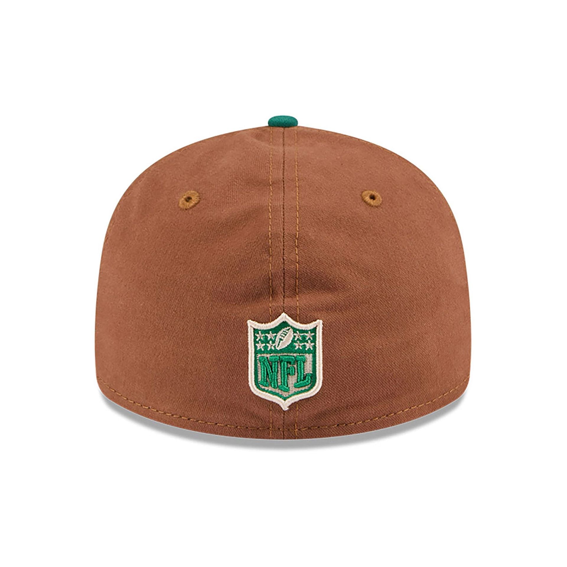 This is a New York Jets NFL Champions Dark Beige Retro Crown 59FIFTY Fitted Cap 5